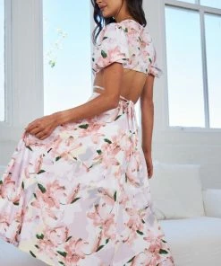 Evermore Fashion Evonne Dress - White Floral