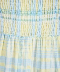 Desire London Dress - Light Yellow Print