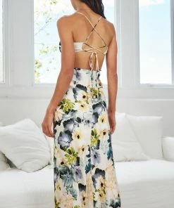 Evermore Fashion Janene Dress - White Floral