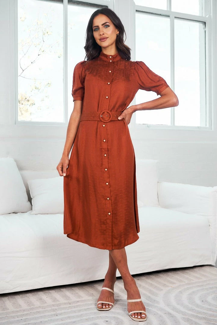GDS Xirena Dress - Rust DRESSES 7 GDS Xirena Dress - Rust DRESSES