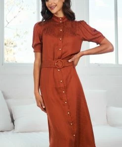 GDS Xirena Dress - Rust DRESSES