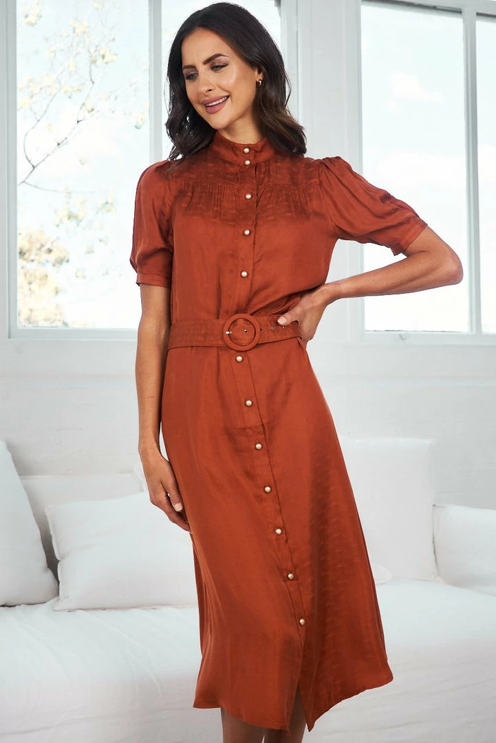 GDS Xirena Dress - Rust DRESSES 3 GDS Xirena Dress - Rust DRESSES
