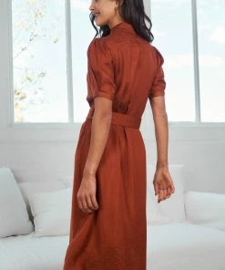 GDS Xirena Dress - Rust DRESSES 10 GDS Xirena Dress - Rust DRESSES