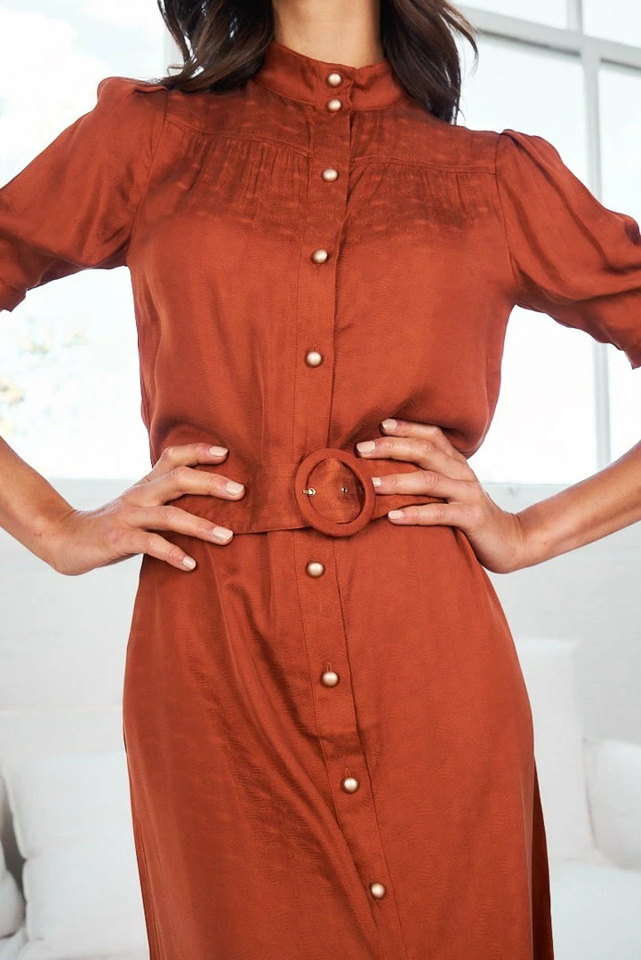 GDS Xirena Dress - Rust DRESSES 6 GDS Xirena Dress - Rust DRESSES