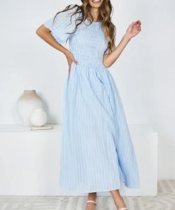 Qtrend Fashion PTY LTD Iolana Dress - Light Blue DRESSES