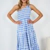 Reverse Claudia Dress - Blue Gingham DRESSES