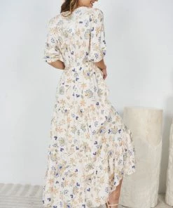 Miracle Fashion Casual Dresses Howie Dress - Beige Print