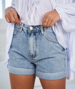 Country Denim CLOTHING Elfreda Shorts - Light Denim