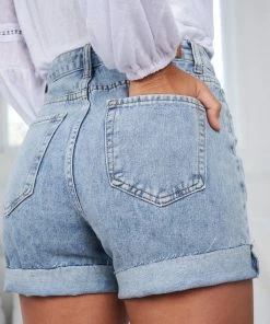 Country Denim CLOTHING Elfreda Shorts - Light Denim