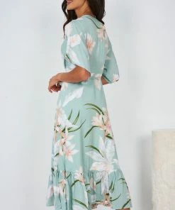 Willo Fashion Kalana Dress - Sage Print DRESSES