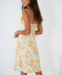 WeLove Fashion Cleo Dress - Green Floral DRESSES 11 WeLove Fashion Cleo Dress - Green Floral DRESSES