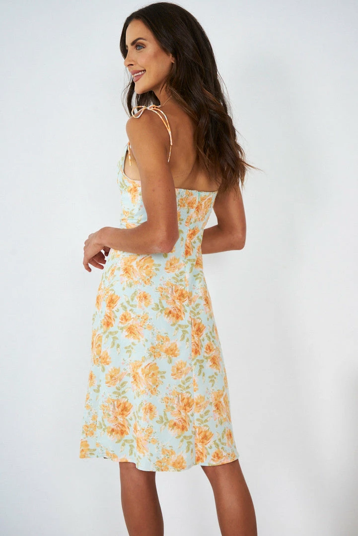 WeLove Fashion Cleo Dress - Green Floral DRESSES 6 WeLove Fashion Cleo Dress - Green Floral DRESSES