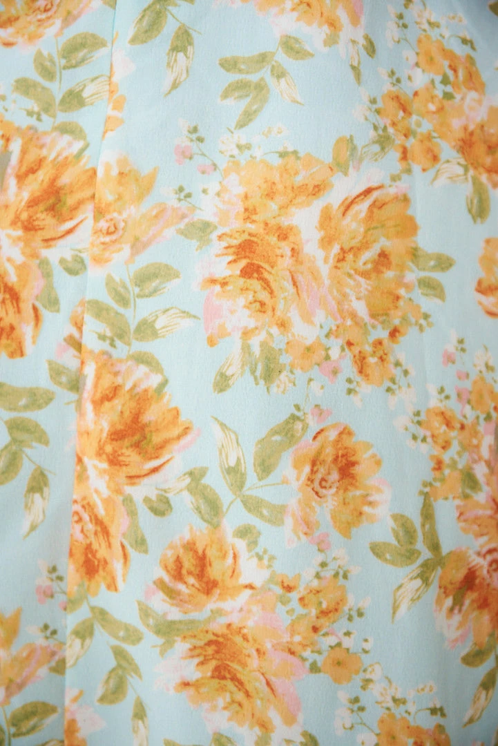 WeLove Fashion Cleo Dress - Green Floral DRESSES 8 WeLove Fashion Cleo Dress - Green Floral DRESSES