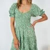 WeLove Fashion Geraldine Dress - Green Print