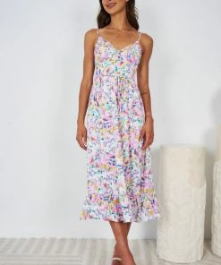 Evermore Fashion DRESSES Haidee Dress - White Floral