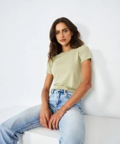 Sunny Girl Primed Top - Khaki CLOTHING