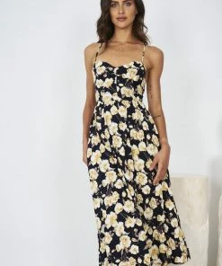 Evermore Fashion Casual Dresses Kiarra Dress - Black Floral 10 Evermore Fashion Casual Dresses Kiarra Dress - Black Floral