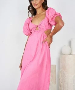 Wild Ginger Jami Dress - Pink DRESSES