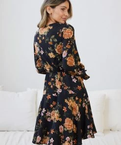Ebby And I Party Dresses Daley Dress - Black Floral