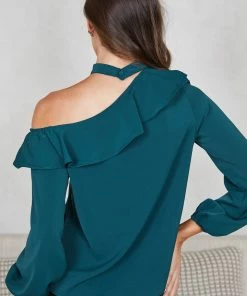Style State Dasia Blouse - Emerald CLOTHING