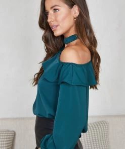 Style State Dasia Blouse - Emerald CLOTHING