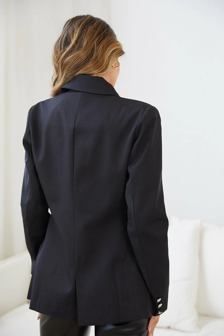 YH & Co (Chloe Yip) CLOTHING Dawsyn Blazer - Black 4 YH & Co (Chloe Yip) CLOTHING Dawsyn Blazer - Black