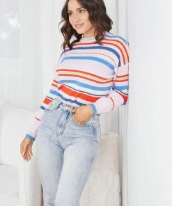 Style Box CLOTHING Dayla Knit - Pink Stripe