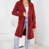 Miracle Fashion Decima Coatigan - Red