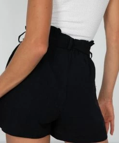 HQ Fashion Detta Shorts - Black CLOTHING 9 HQ Fashion Detta Shorts - Black CLOTHING