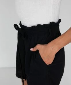 HQ Fashion Detta Shorts - Black CLOTHING 10 HQ Fashion Detta Shorts - Black CLOTHING