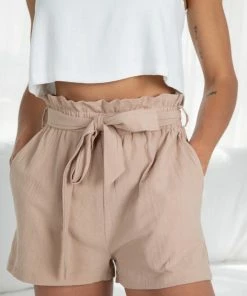 HQ Fashion Detta Shorts - Coffee CLOTHING