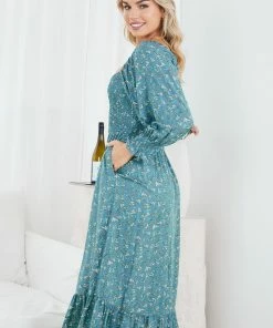 Style Box DRESSES Devorah Dress - Green Print