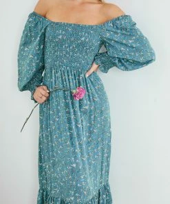 Style Box DRESSES Devorah Dress - Green Print