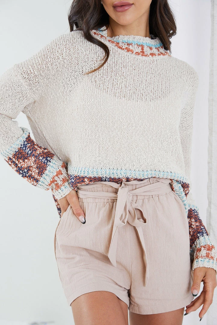 Miracle Fashion Didi Knit - Beige Print Jumpers & Sweaters 6 Miracle Fashion Didi Knit - Beige Print Jumpers & Sweaters