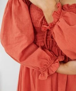 Style Box Donita Dress - Rust DRESSES