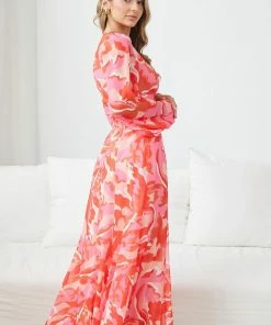 Wild Ginger DRESSES Dorcas Dress - Pink Print