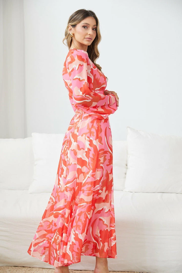 Wild Ginger DRESSES Dorcas Dress - Pink Print 4 Wild Ginger DRESSES Dorcas Dress - Pink Print