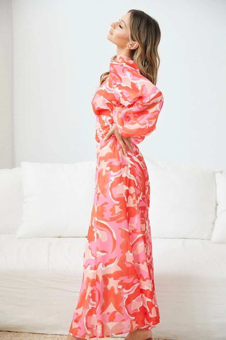 Wild Ginger DRESSES Dorcas Dress - Pink Print 5 Wild Ginger DRESSES Dorcas Dress - Pink Print