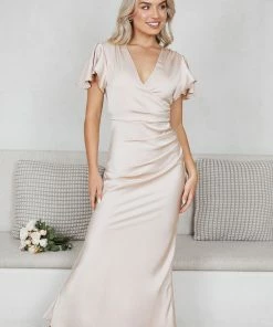 Desire Doren Dress - Champagne CLOTHING