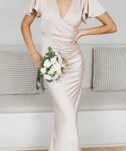 Desire Doren Dress - Champagne CLOTHING