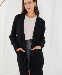 Miracle Fashion CLOTHING Drucilla Cardigan - Black