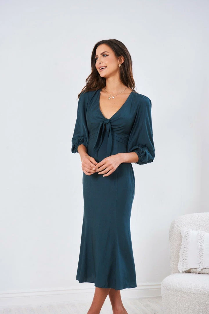 Wild Ginger Aimey Dress - Dark Teal 6 Wild Ginger Aimey Dress - Dark Teal