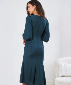 Wild Ginger Aimey Dress - Dark Teal