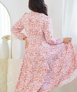 Label Of Love Midi Dresses Eastley Dress - Pink Floral