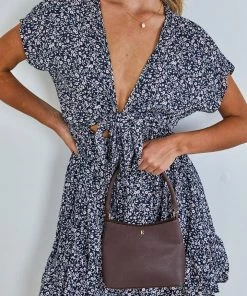 Dream House Effronte Dress - Navy Print DRESSES