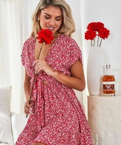 Dream House DRESSES Effronte Dress - Red Print