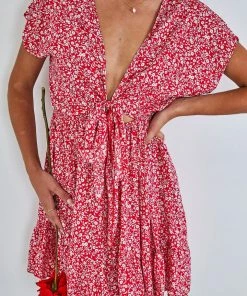 Dream House DRESSES Effronte Dress - Red Print