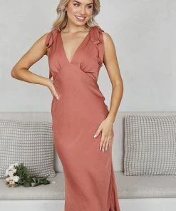 Style Box DRESSES Eleanora Dress - Rust