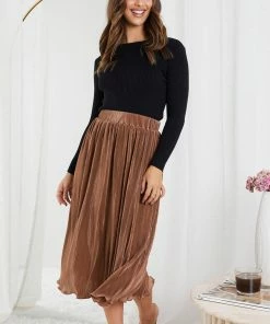 Style Box Elisheba Skirt - Mocha