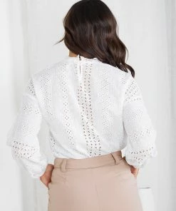 Miracle Fashion CLOTHING Elizabern Blouse - White